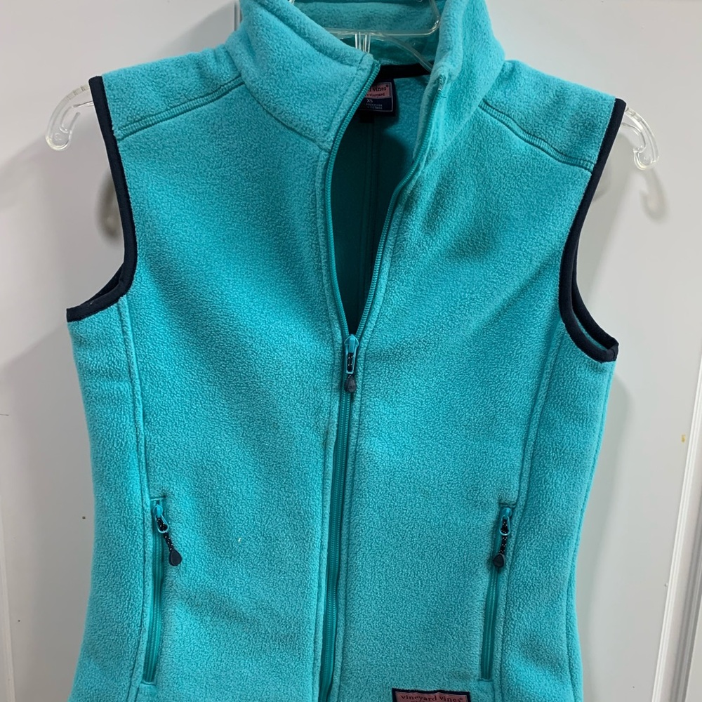 Turquoise Fleece Vest
